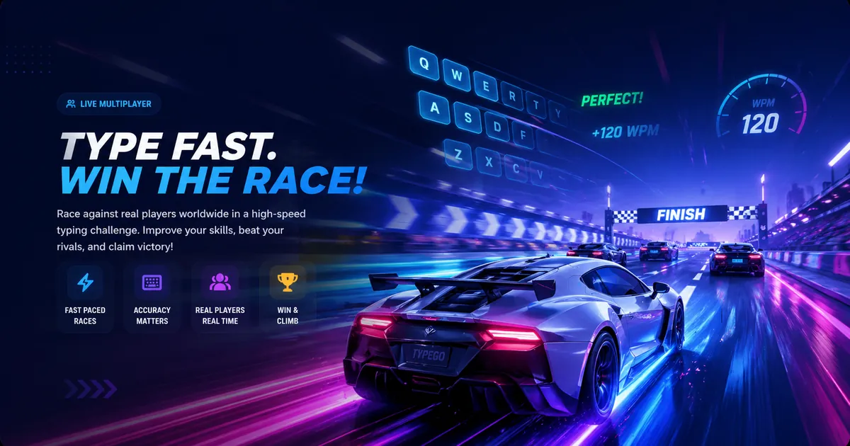 Typing Race Game - Online Multiplayer Competition | TypingTestGo